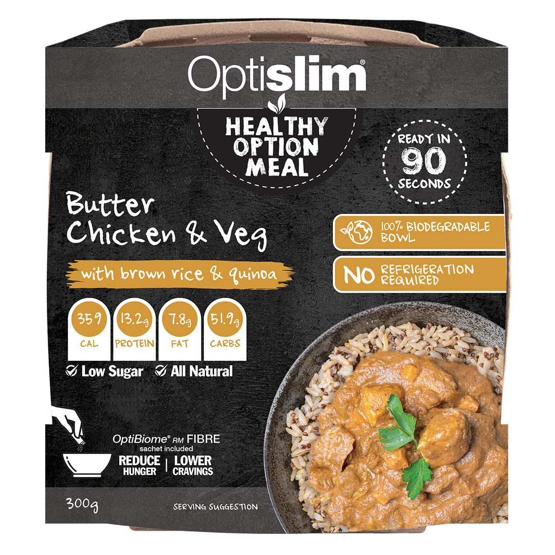 Butter Chicken and Vegetable with Brown Rice & Quinoa (300g) - Optislim