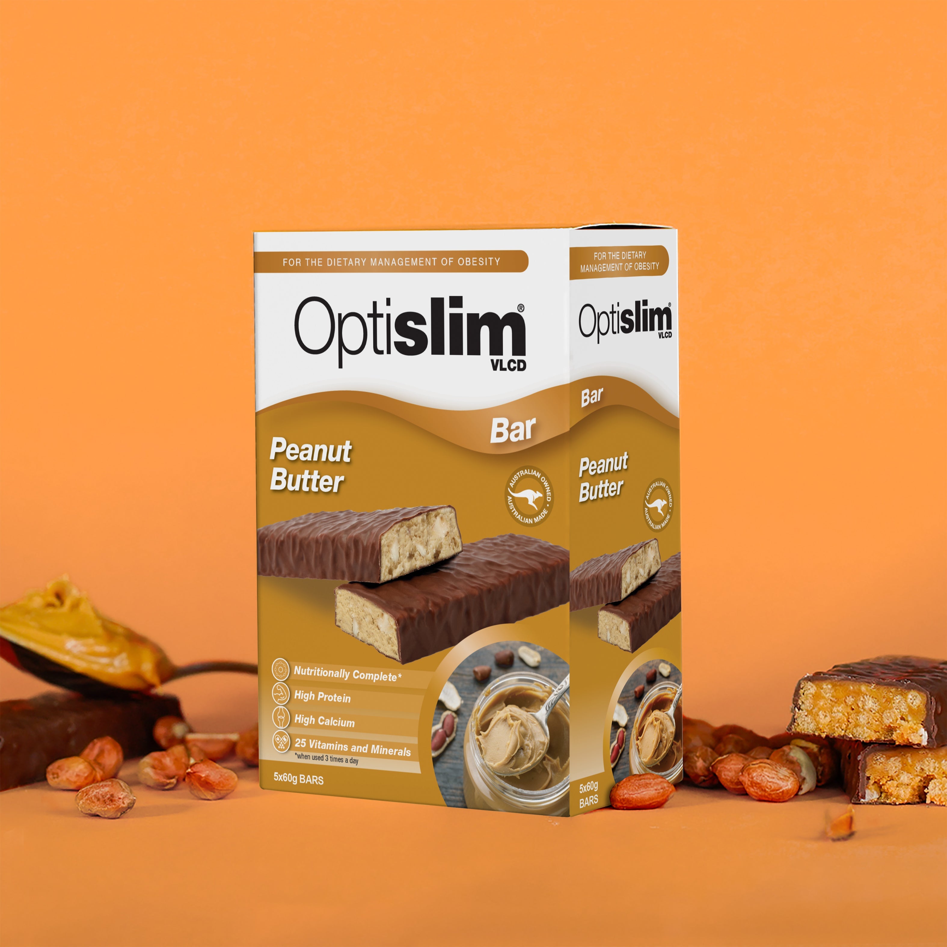 VLCD Bars Peanut Butter - Optislim