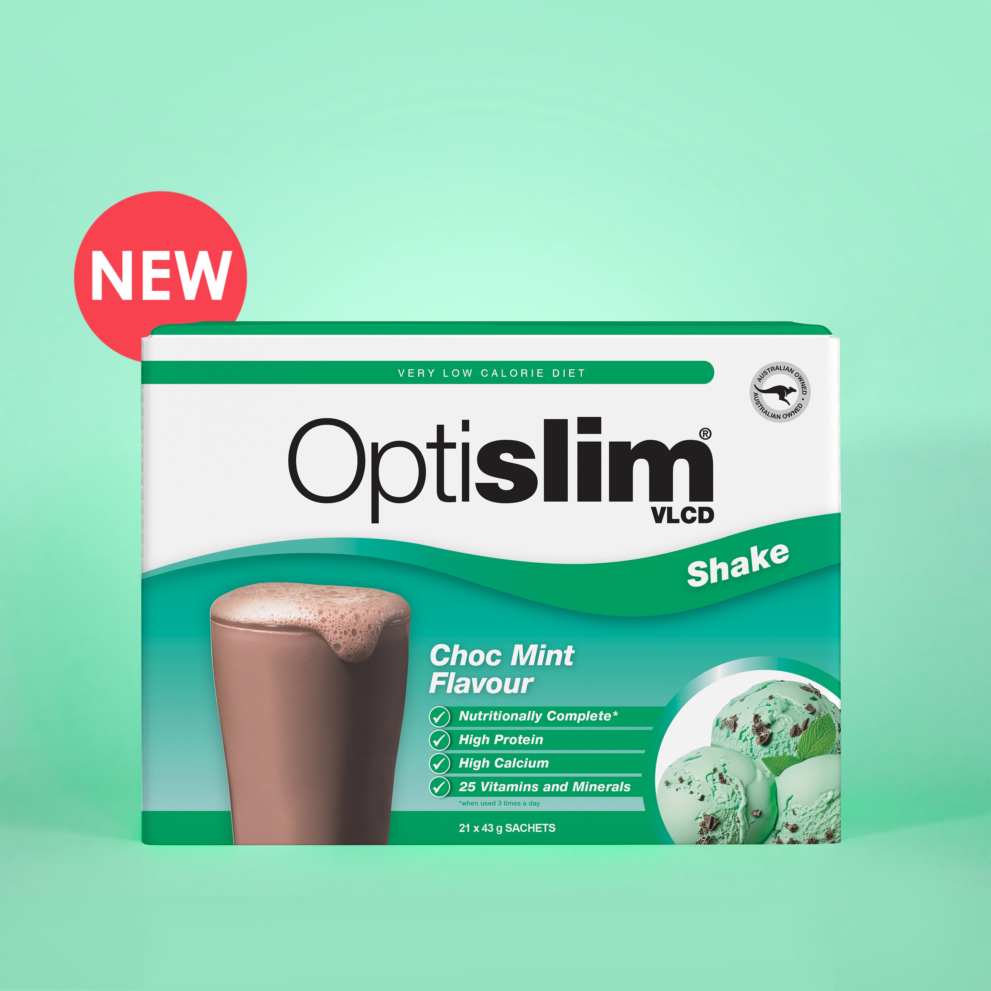 VLCD Classic Shake Choc Mint - 21 Meals