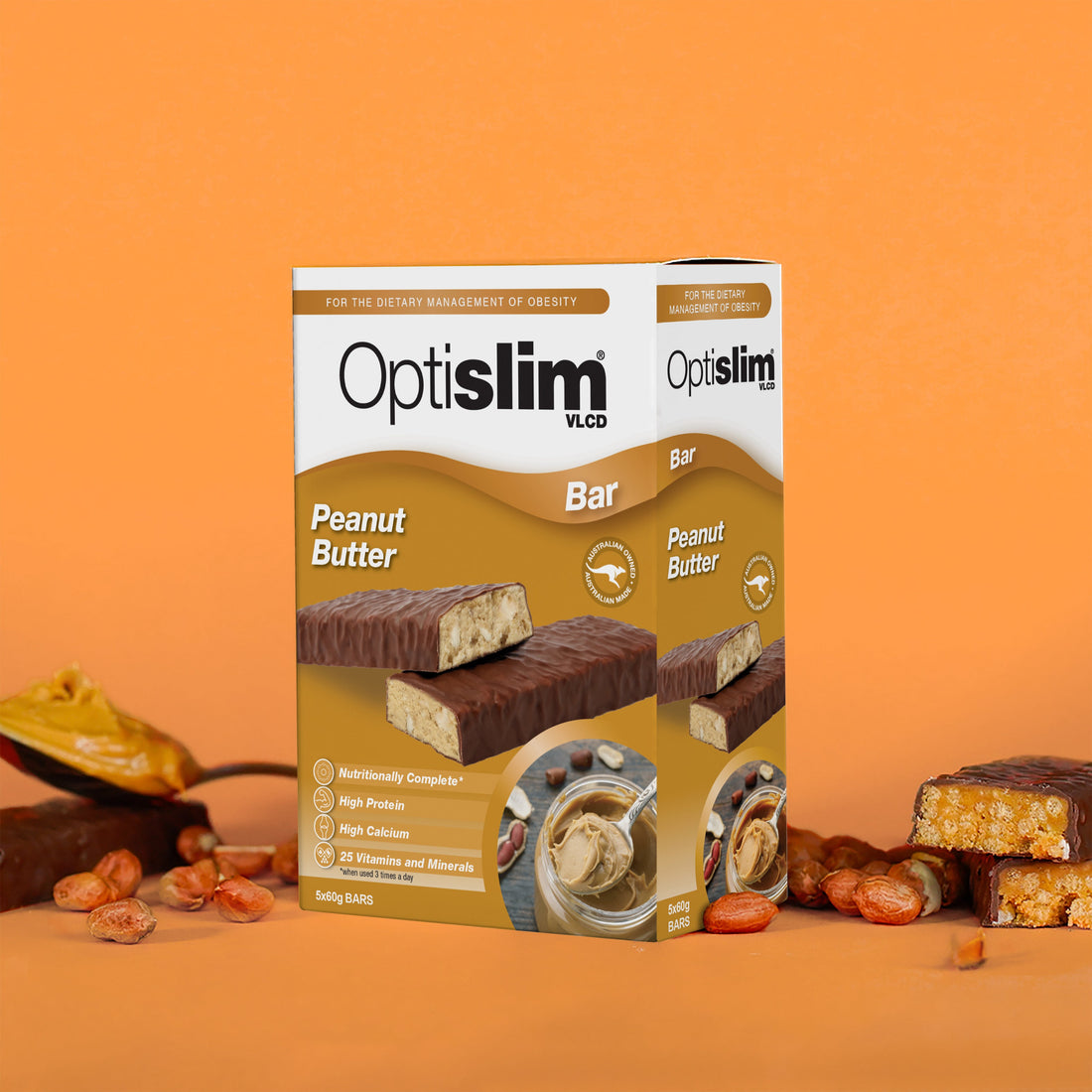 VLCD Bars Peanut Butter - Optislim