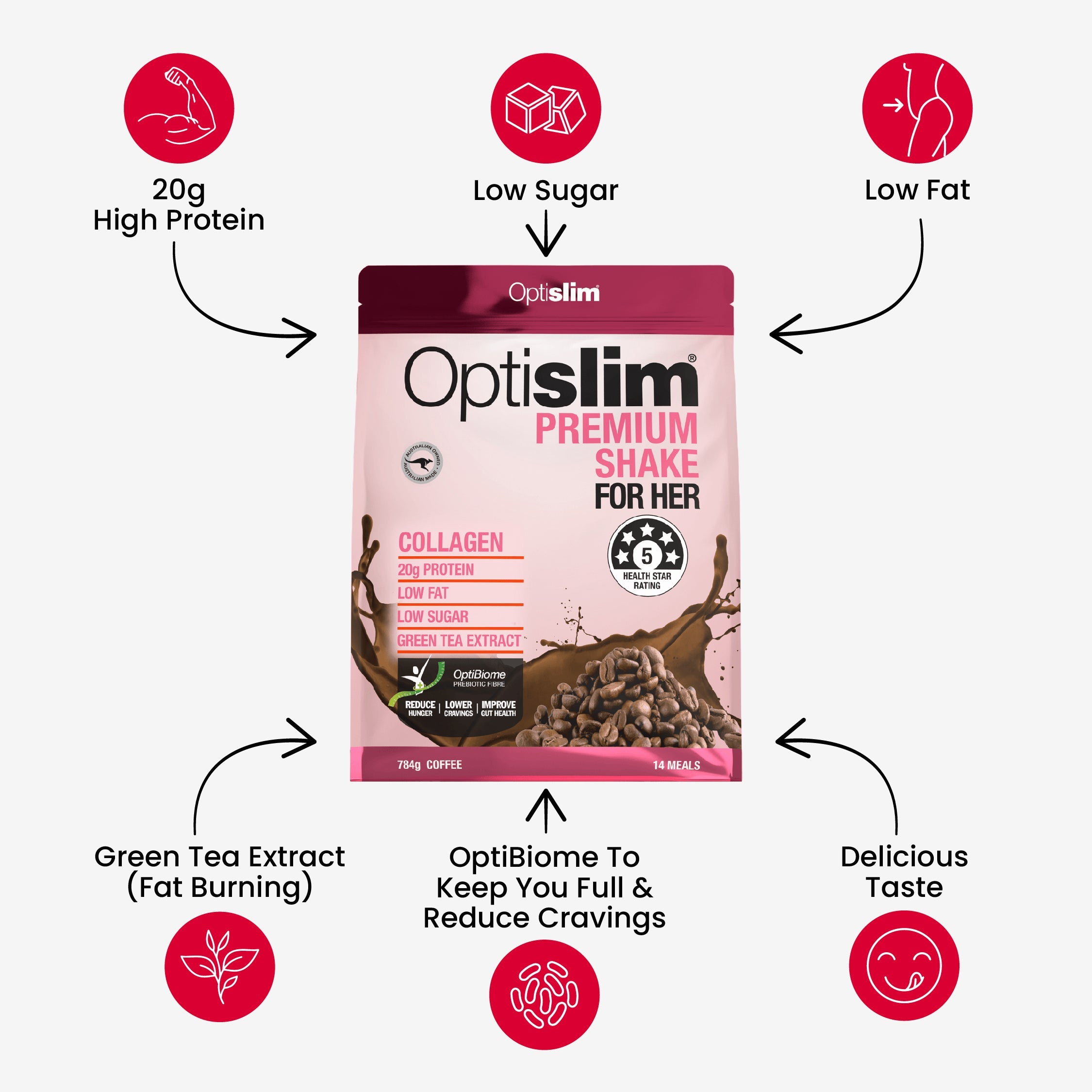 Optislim For Her - Vanilla Shake - Optislim