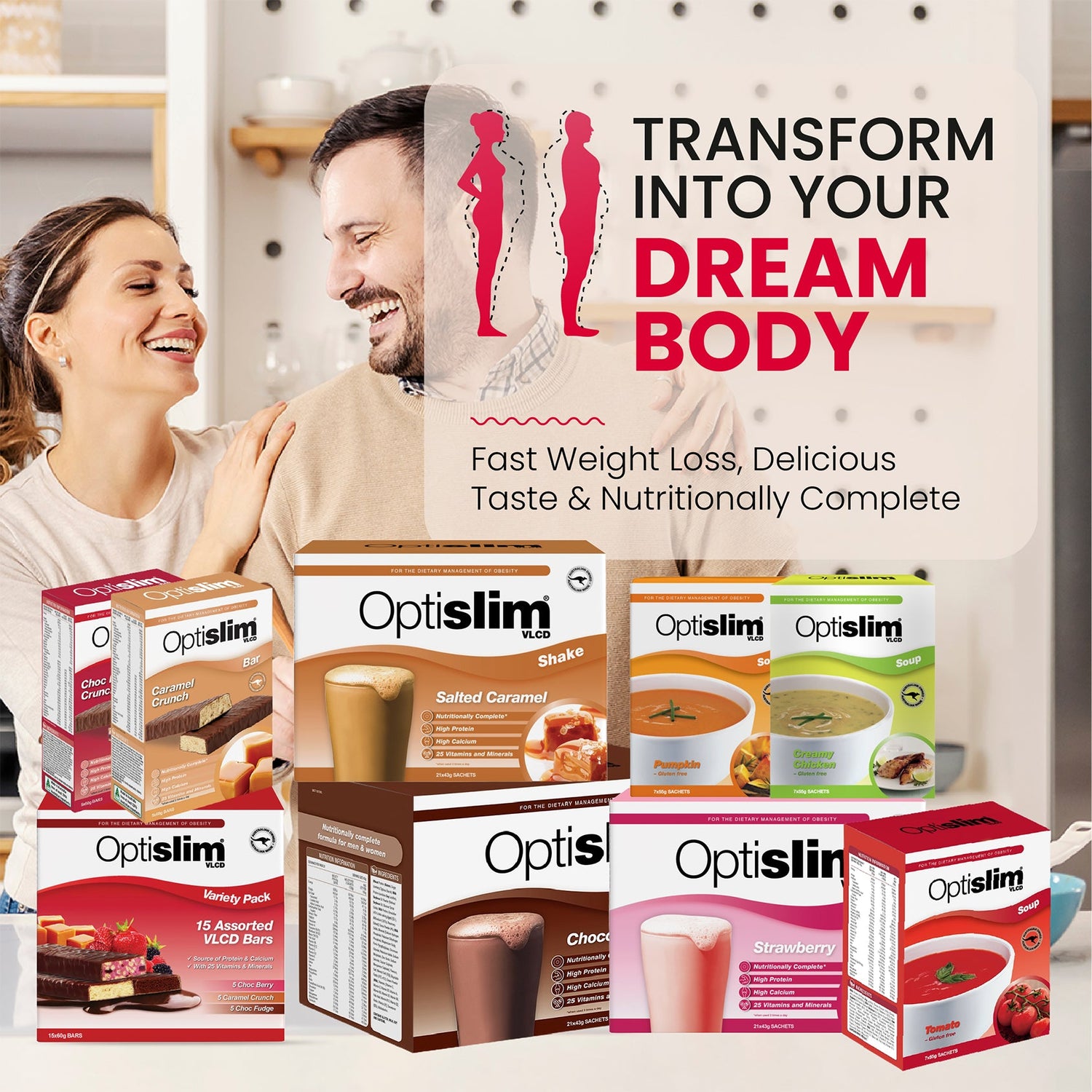 VLCD Meal Replacement Shake Espresso - Optislim