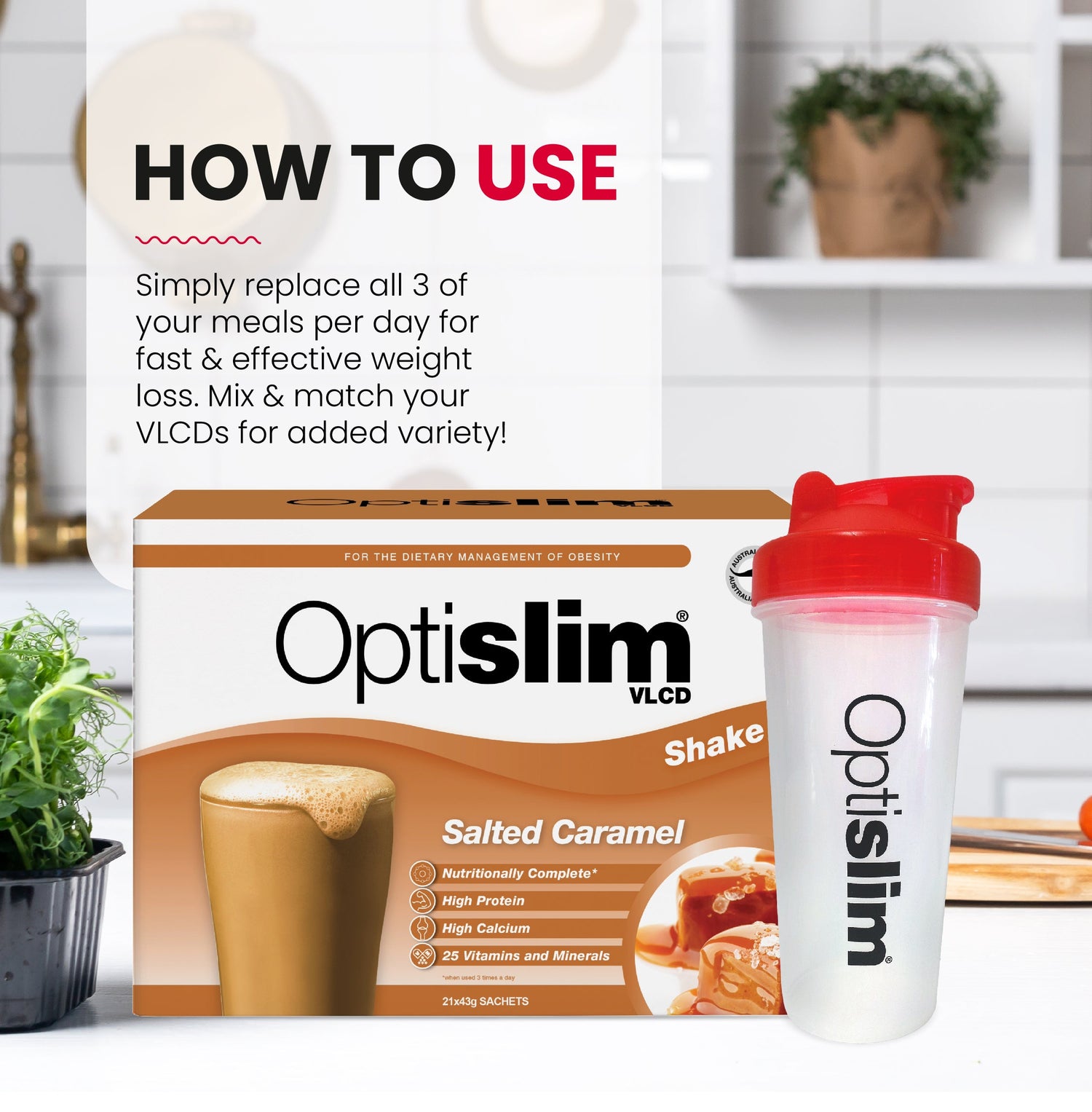 VLCD Meal Replacement Shake Espresso - Optislim